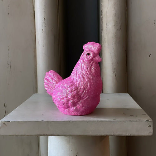Small Glitter Chicken Pink - Bon Ton goods