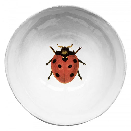Small Ladybug Soup Plate | Astier de Villatte - Bon Ton goods