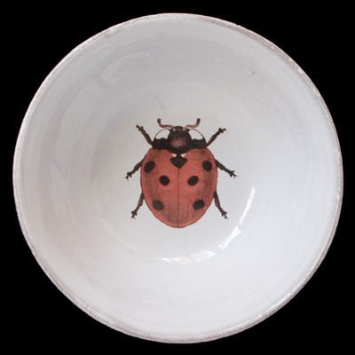 Small Ladybug Soup Plate | Astier de Villatte - Bon Ton goods