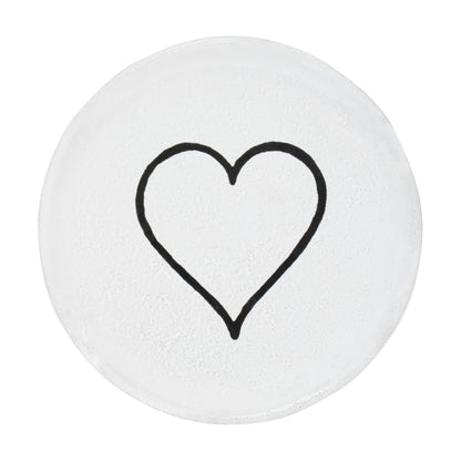 John Derian Small Line Heart Plate, set of 6 by Astier de Villatte, official product view