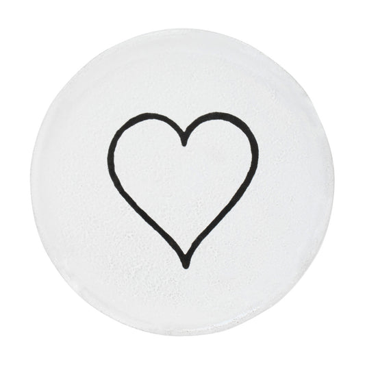 John Derian Small Line Heart Plate, set of 6 by Astier de Villatte, official product view
