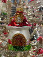 Small Nostalgic Mushroom House | Nostalgie Christbaumschmuck - Bon Ton goods