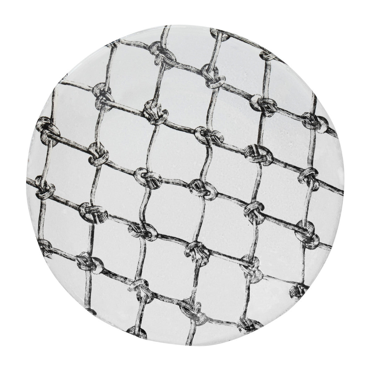 John Derian Small Provincetown Fishnet Plate by Astier de Villatte, official product view