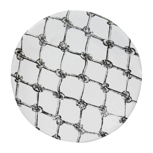 John Derian Small Provincetown Fishnet Plate by Astier de Villatte, official product view