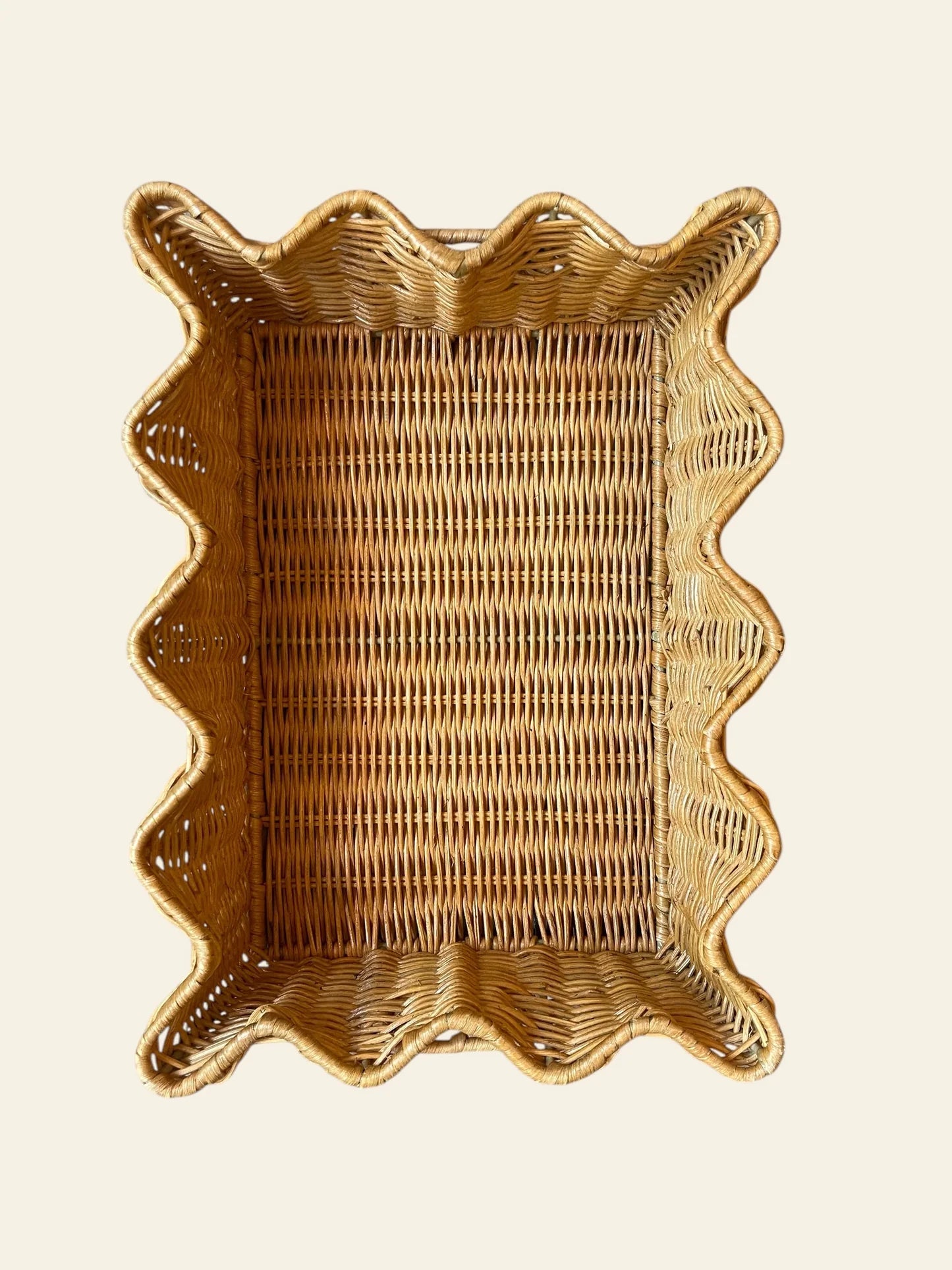 Small Scalloped Tray, Rattan | MithCPH - Bon Ton goods
