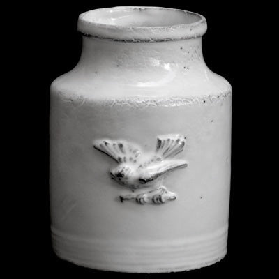 Small Sobre Vase with Bird | Astier de Villatte - Bon Ton goods