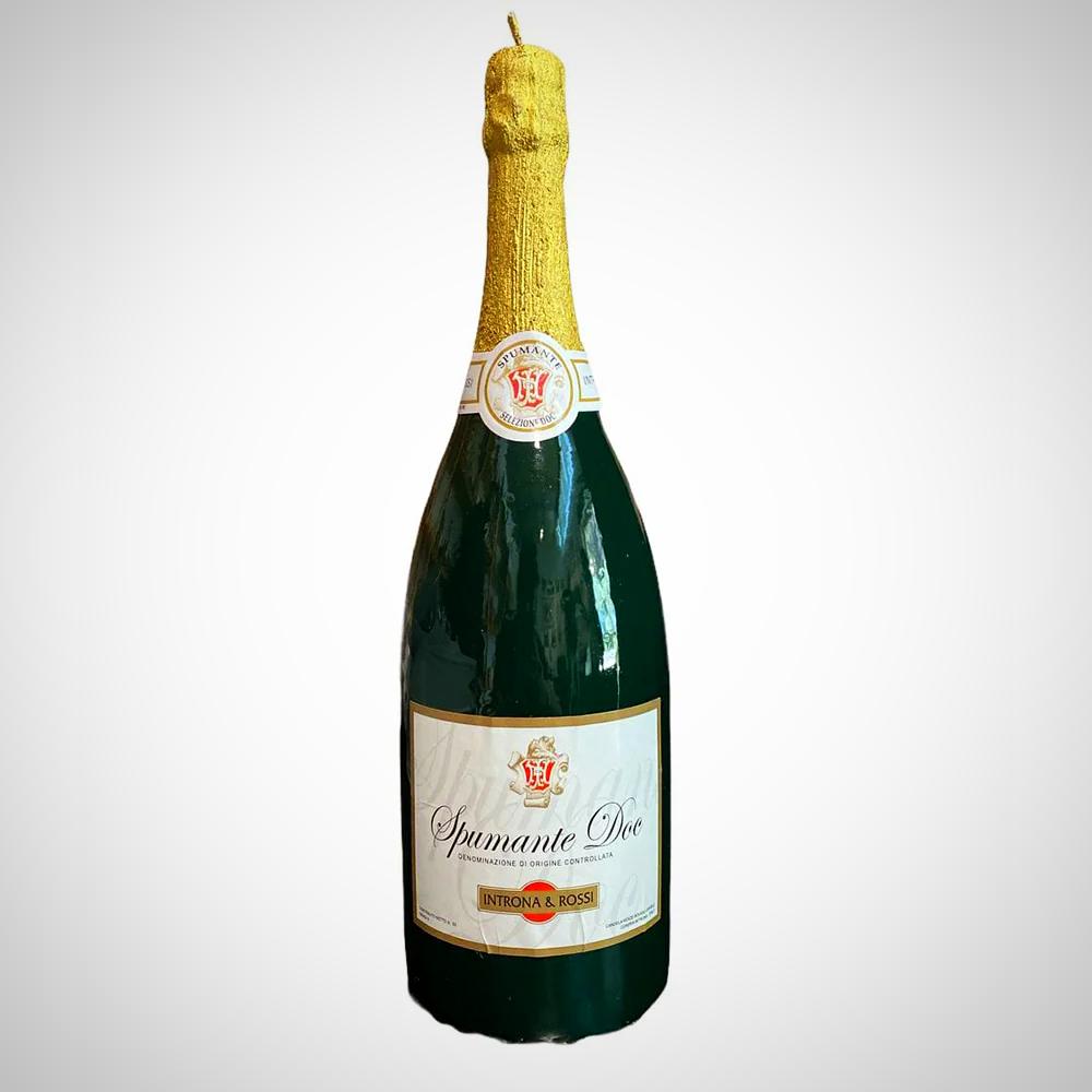 Small Sparkling Wine (Spumante Piccola) Wax Candle | Cereria Introna - Bon Ton goods