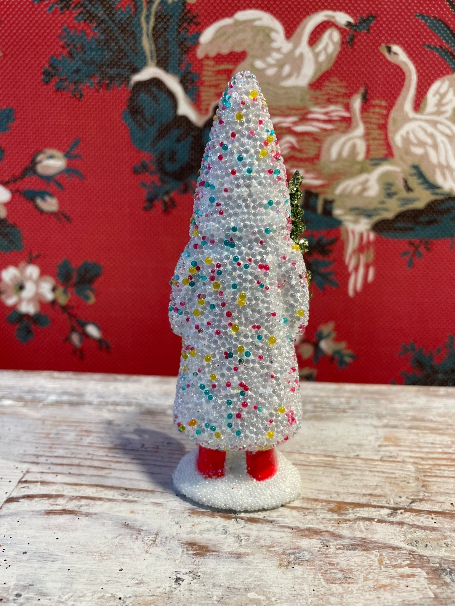 Small Sugarbeaded Santa | Ino Schaller - Bon Ton goods