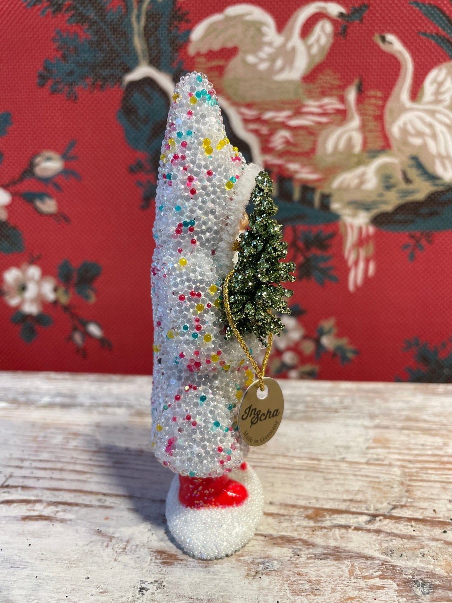 Small Sugarbeaded Santa | Ino Schaller - Bon Ton goods