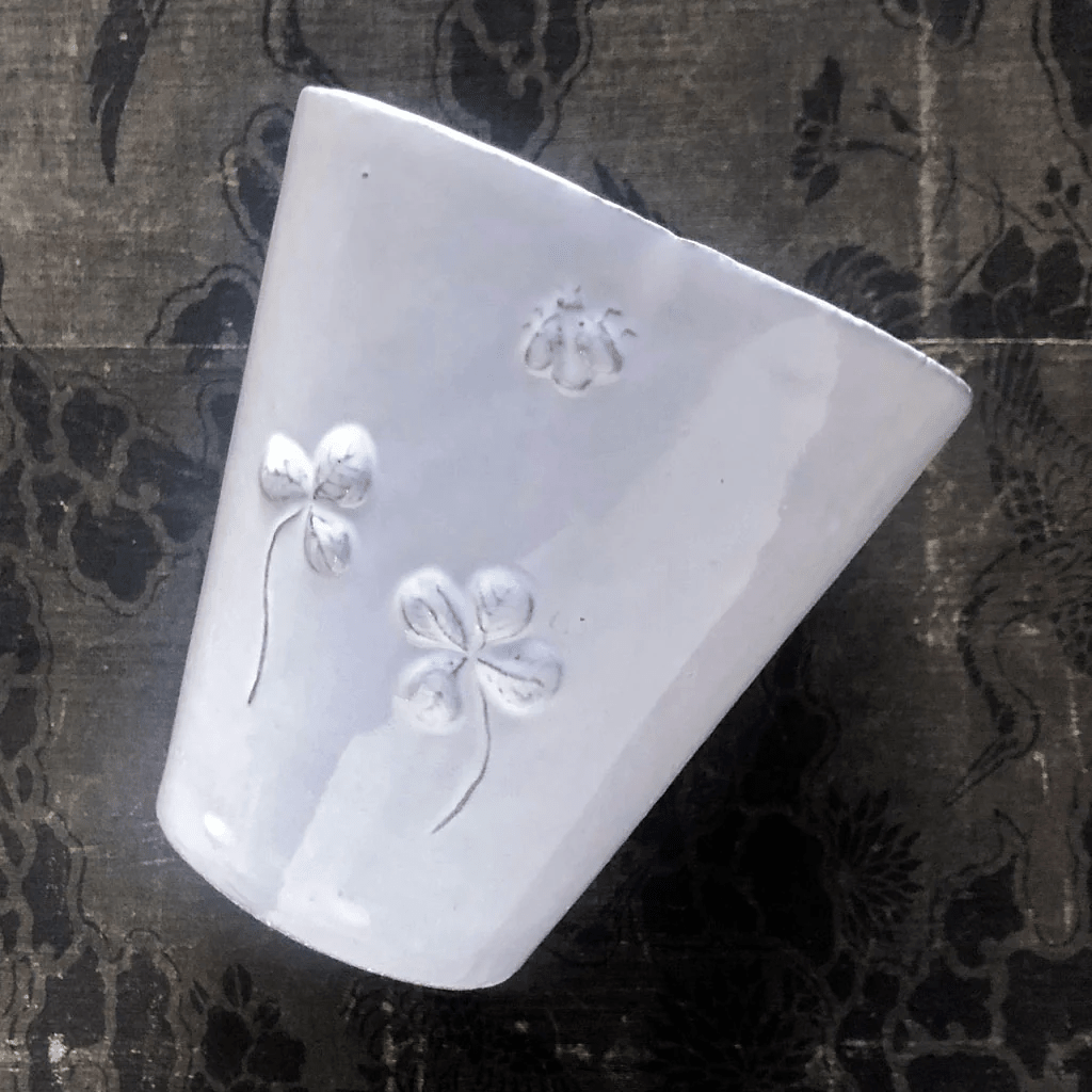 Small Vase Fleurs, Nathalie Lété- Astier de Villatte: Exclusive Pre-Order Item - Bon Ton goods