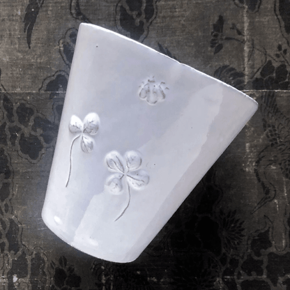 Small Vase Fleurs, Nathalie Lété- Astier de Villatte: Exclusive Pre-Order Item - Bon Ton goods