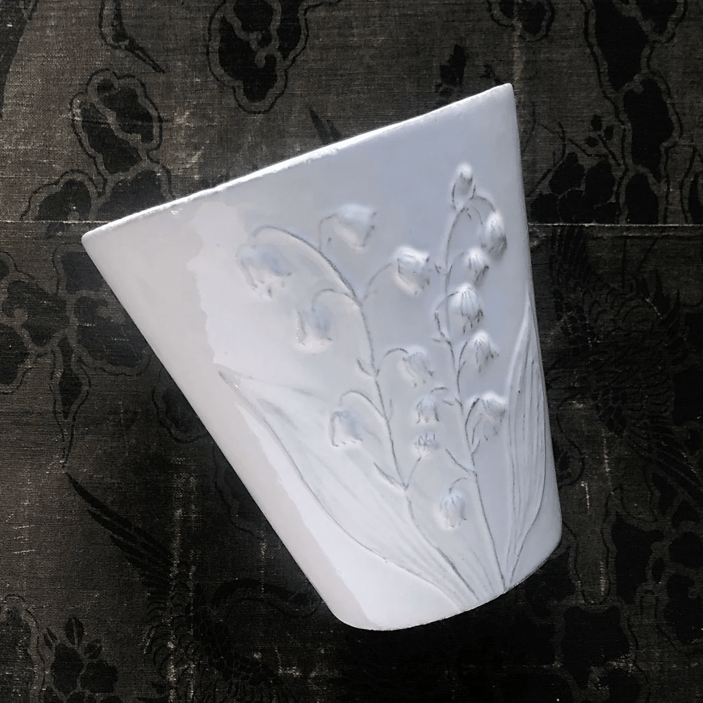 Small Vase Fleurs, Nathalie Lété- Astier de Villatte: Exclusive Pre-Order Item - Bon Ton goods