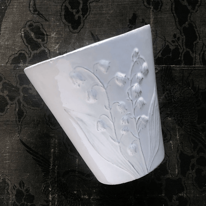 Small Vase Fleurs, Nathalie Lété- Astier de Villatte: Exclusive Pre-Order Item - Bon Ton goods