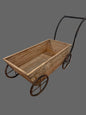 Small Wooden Wagon with Iron Wheels - Bon Ton goods
