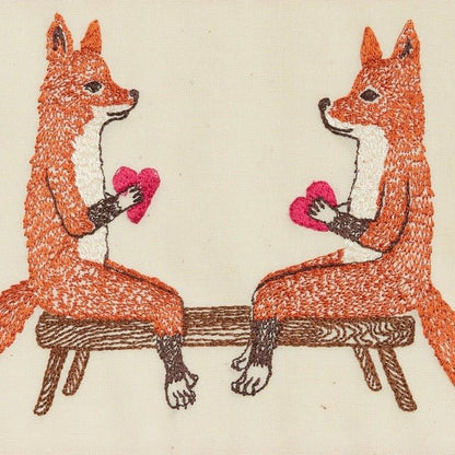 Smitten Foxes Card - Bon Ton goods