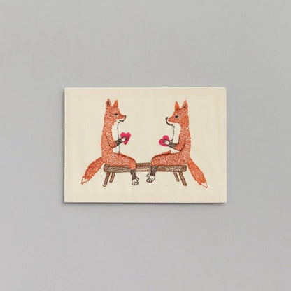 Smitten Foxes Card - Bon Ton goods
