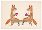 Smitten Foxes Card | Coral & Tusk - Bon Ton goods