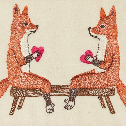 Smitten Foxes Card | Coral & Tusk - Bon Ton goods
