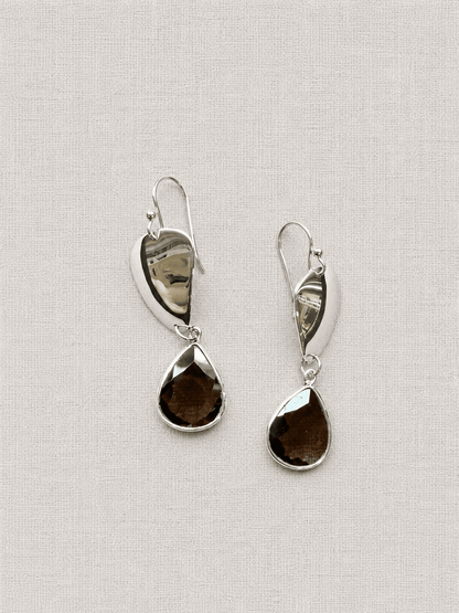Smoky Quartz and Stone Earrings | Mikkel Brøgger - Bon Ton goods