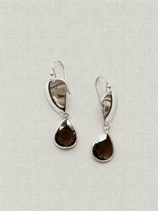 Smoky Quartz and Stone Earrings | Mikkel Brøgger - Bon Ton goods