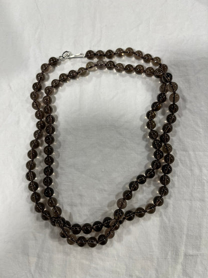 Smoky Quartz Bead Necklace | Mikkel Brøgger - Bon Ton goods