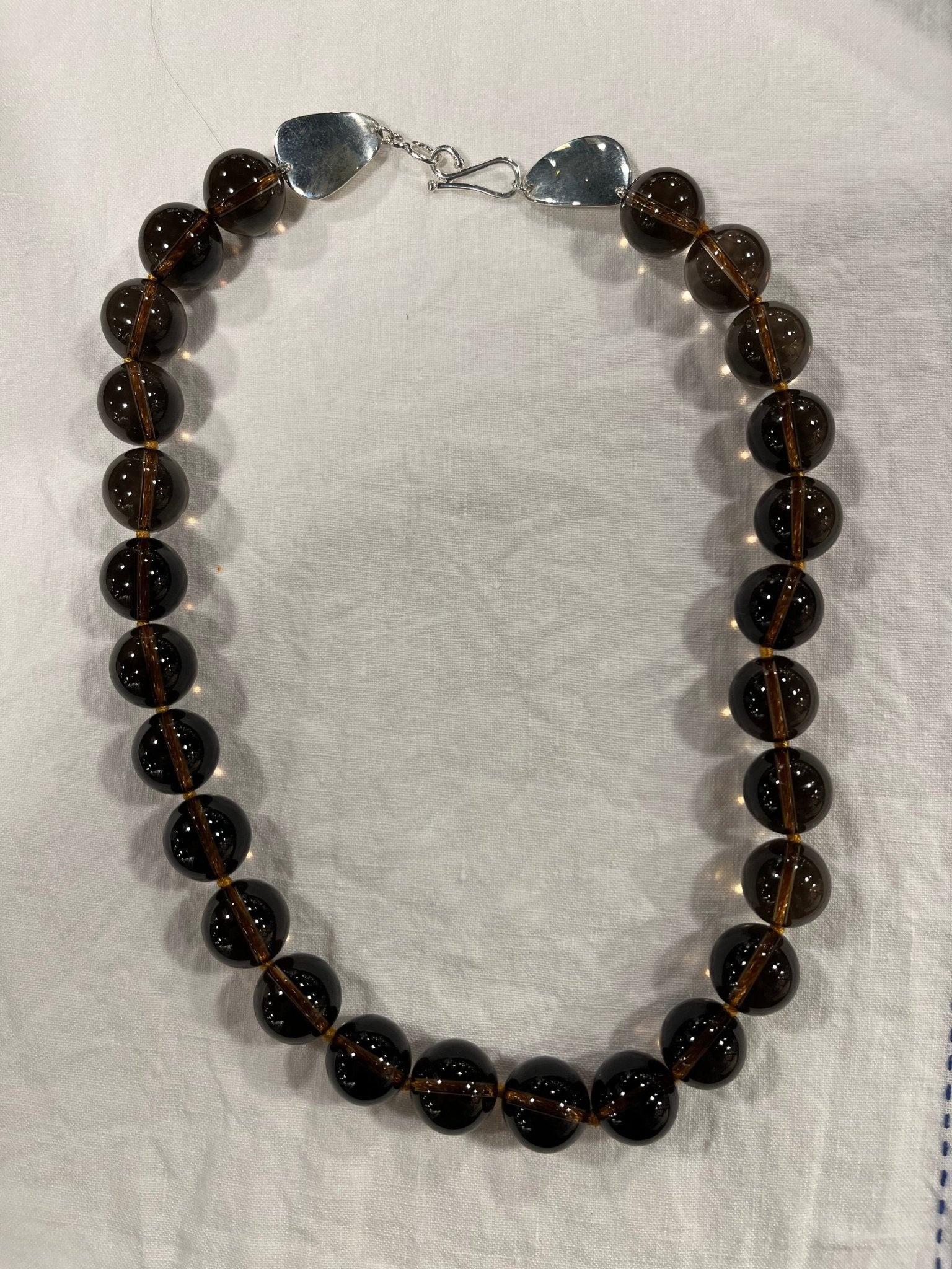 Smoky Quartz Bead Necklace | Mikkel Brøgger - Bon Ton goods