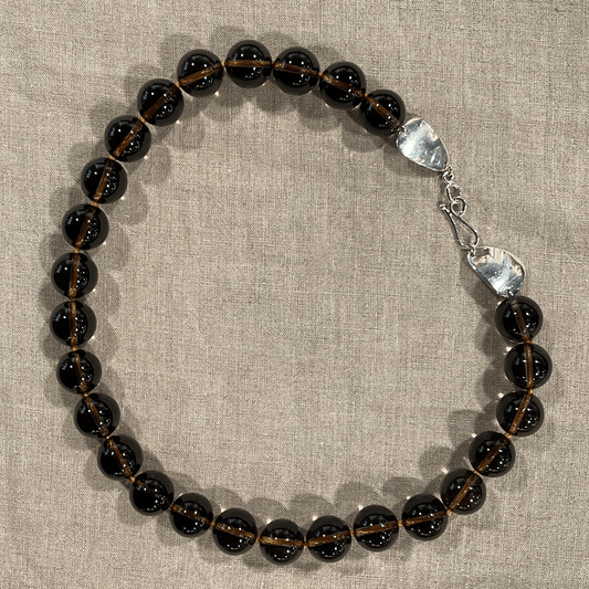 Smoky Quartz Bead Necklace | Mikkel Brøgger - Bon Ton goods