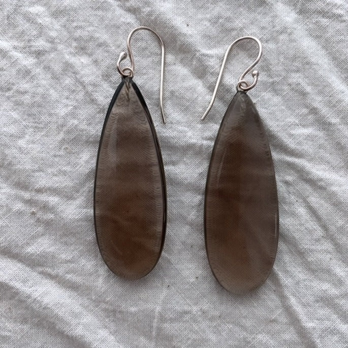 Smoky Quartz Drop Earrings | Mikkel Brøgger - Bon Ton goods