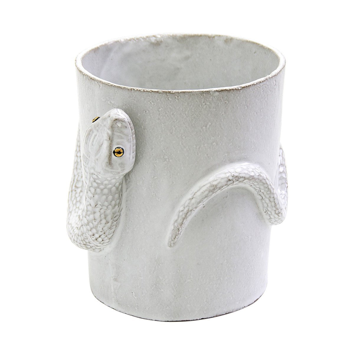 Snake Cup with Golden and Black Eyes, Serena Carone by Astier de Villatte, view 4