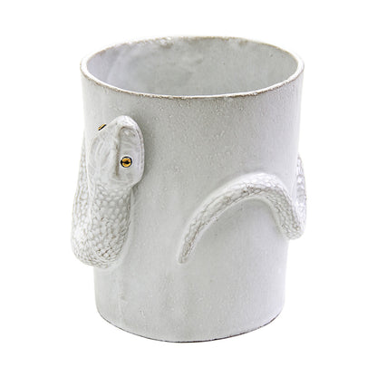 Snake Cup with Golden and Black Eyes, Serena Carone by Astier de Villatte, official product view 4