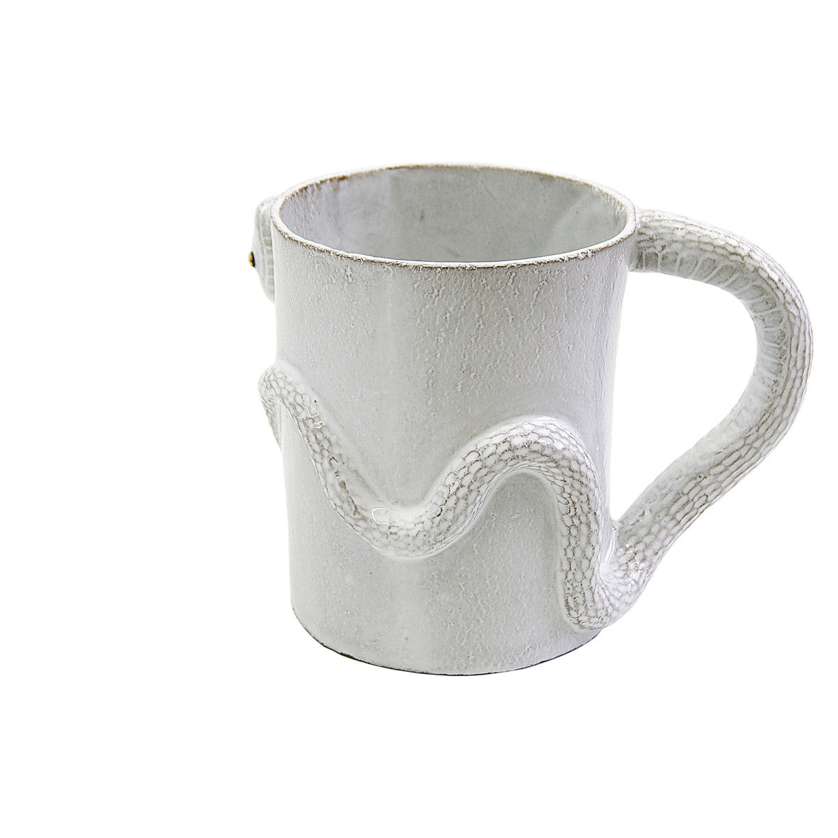 Snake Cup with Golden and Black Eyes, Serena Carone by Astier de Villatte, official product view 2