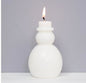 Snowman Candle, White by A World of Craft, Swedish-designed handmade Christmas decoration