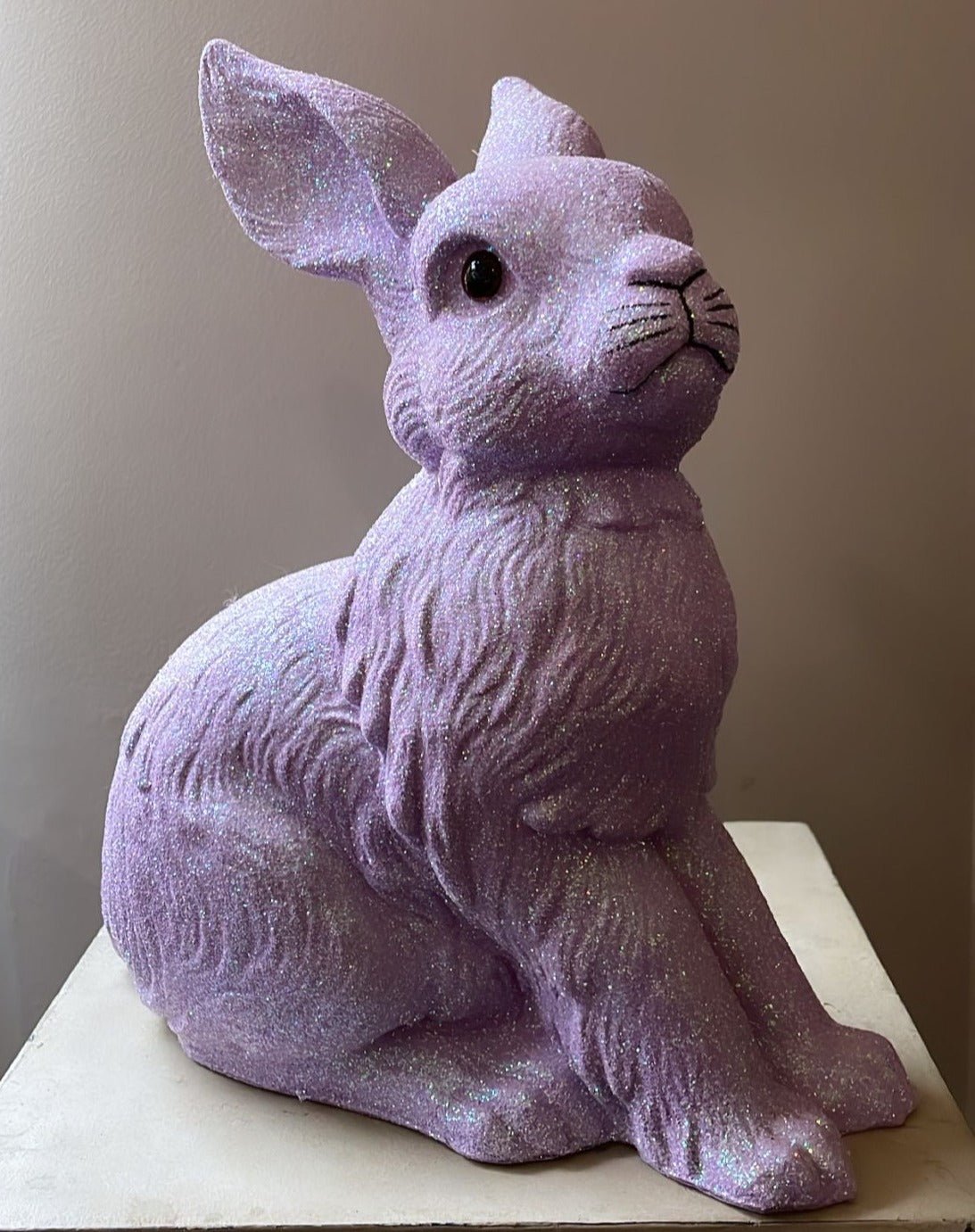 Soft Lilac Glitter Large Bunny | Ino Schaller - Bon Ton goods