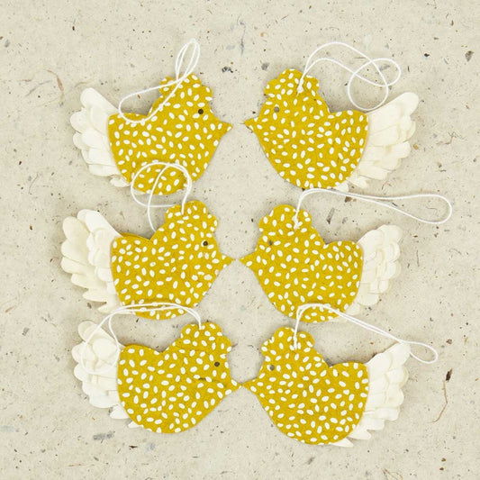 Song Bird Chicks Pendants | Christmas Ornament - Bon Ton goods