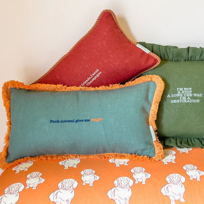 Sophie Cushion (Blue/Green) - Bon Ton goods