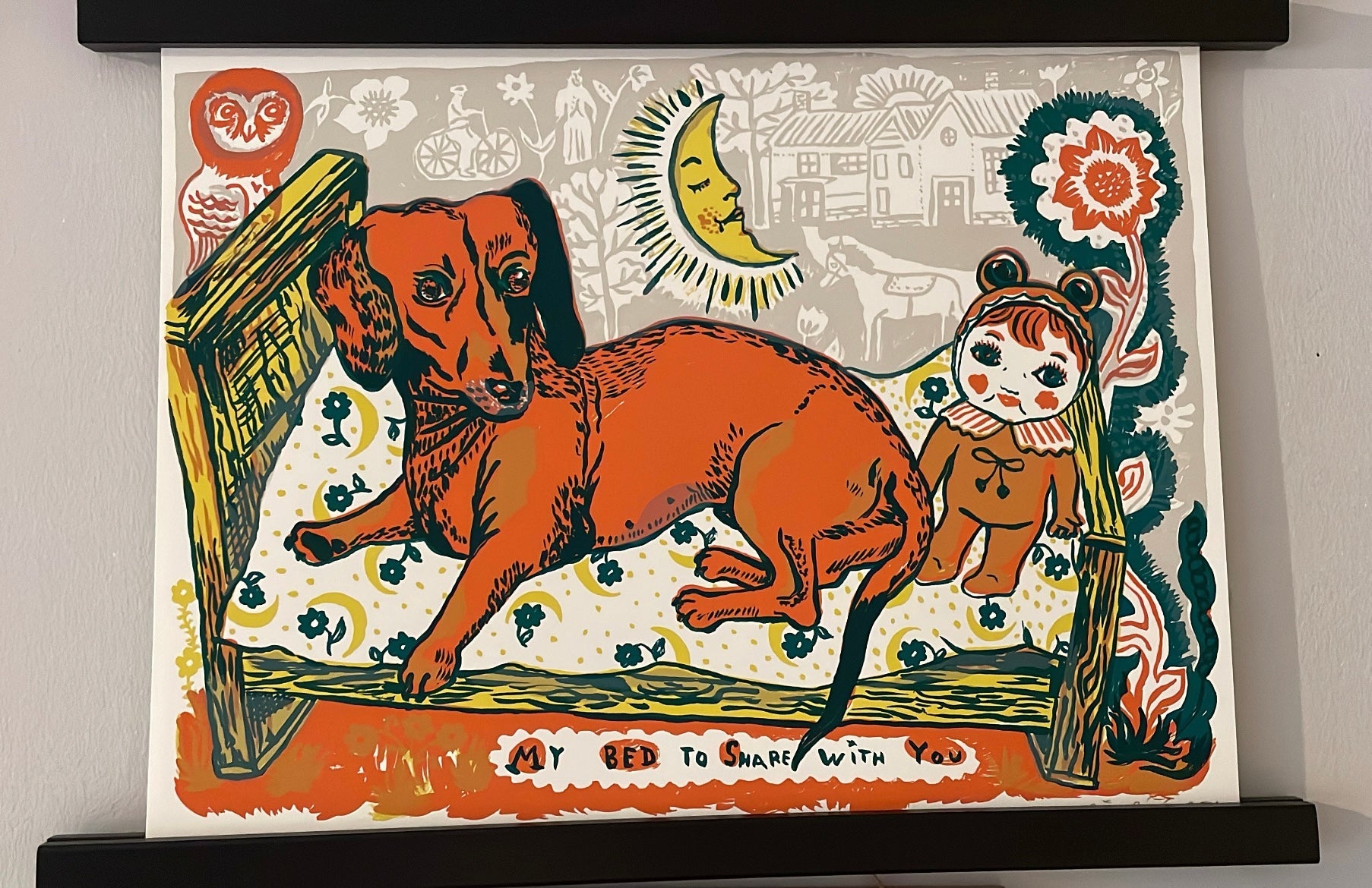 "Spike" Dachshund Print 2 - Nathalie Lete - Bon Ton goods
