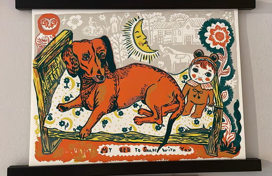 "Spike" Dachshund Print 2 - Nathalie Lete - Bon Ton goods