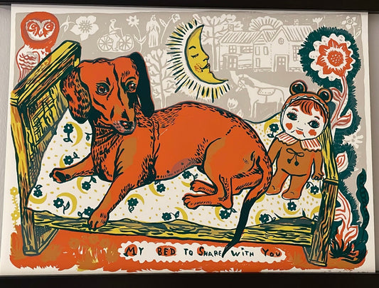 "Spike" Dachshund Print 2 - Nathalie Lete - Bon Ton goods