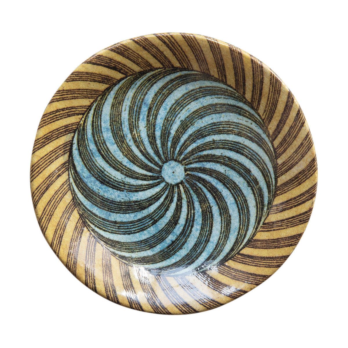 John Derian Spirals Small Plate, set of 6 by Astier de Villatte, official product view
