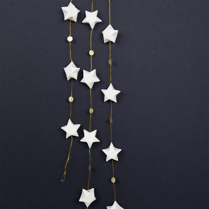 Spirit Garland, white/gold | Christmas Ornament - Bon Ton goods