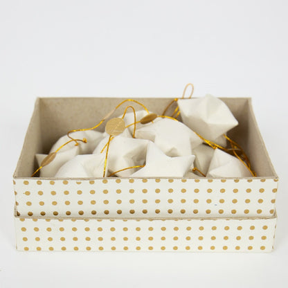 Spirit Garland, white/gold | Christmas Ornament - Bon Ton goods