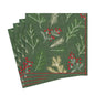 Sprigs and Berries Paper Luncheon Napkins in Evergreen | Caspari - Bon Ton goods