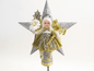 Star Angel Tree Topper (Assorted) | Vintage by Crystal Spun Cotton Ornament - Bon Ton goods