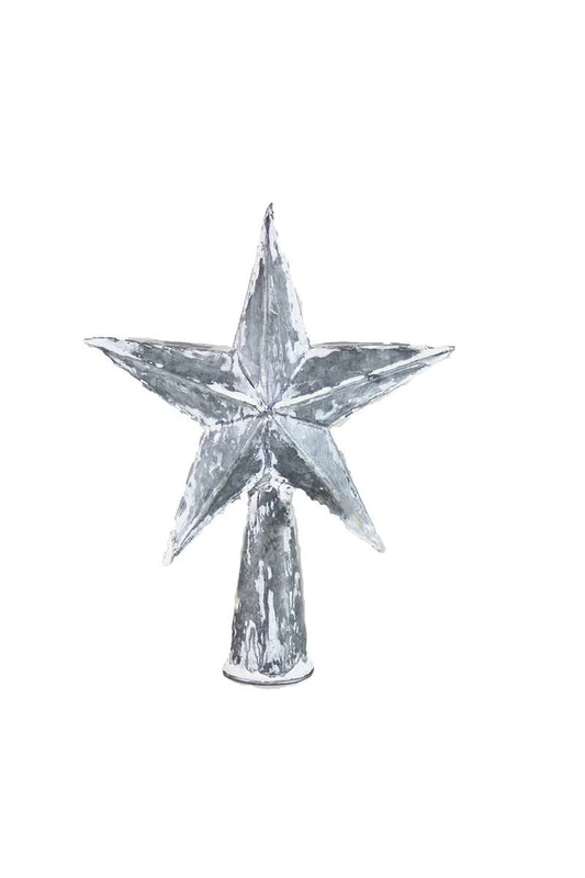 Star Christmas Tree Topper, Antique White by Cody Foster