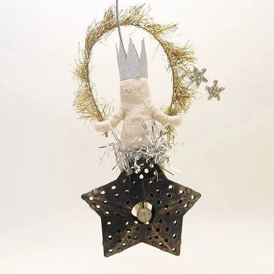 Star Gaze Princess Ornament - Vintage Inspired Spun Cotton | Vintage by Crystal Spun Cotton Ornament - Bon Ton goods