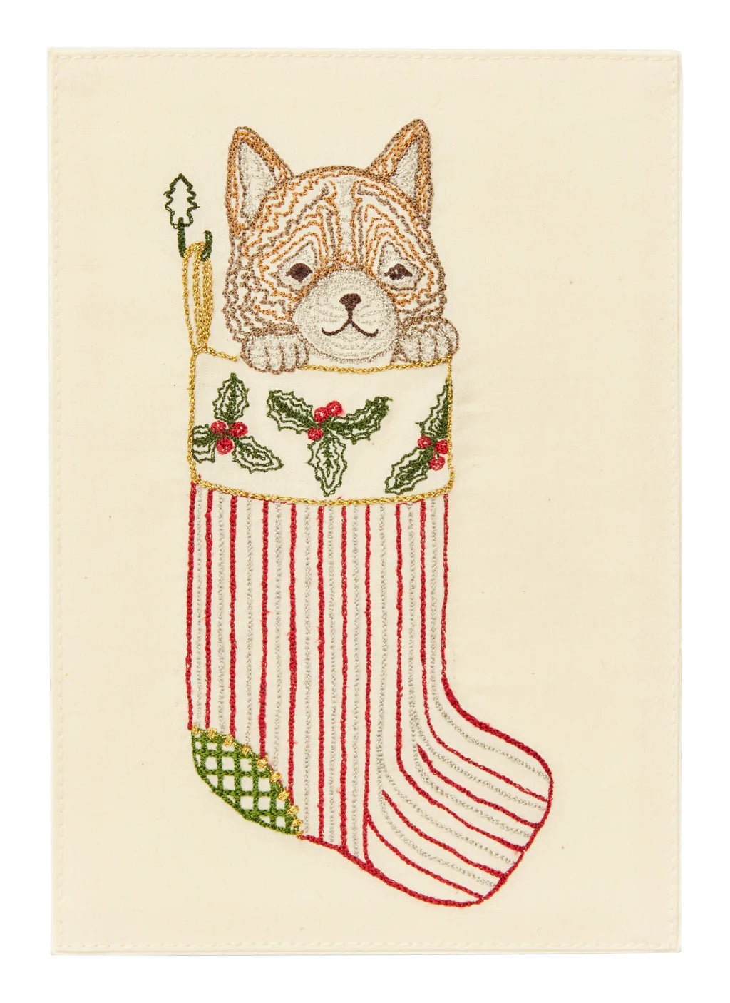 Stocking Cat Card | Coral & Tusk - Bon Ton goods