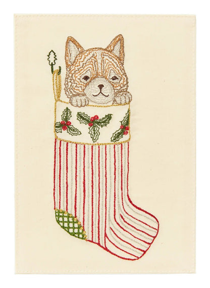 Stocking Cat Card | Coral & Tusk - Bon Ton goods