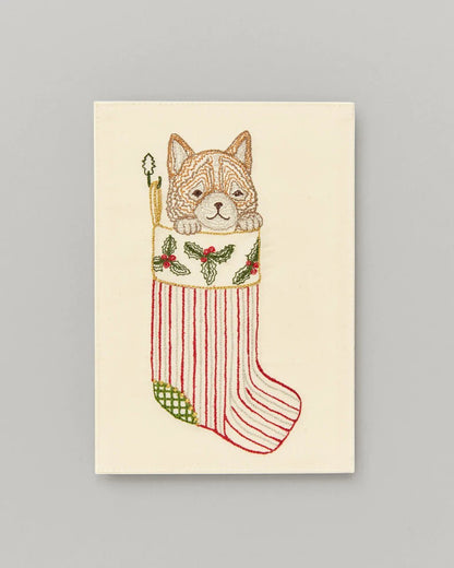 Stocking Cat Card | Coral & Tusk - Bon Ton goods