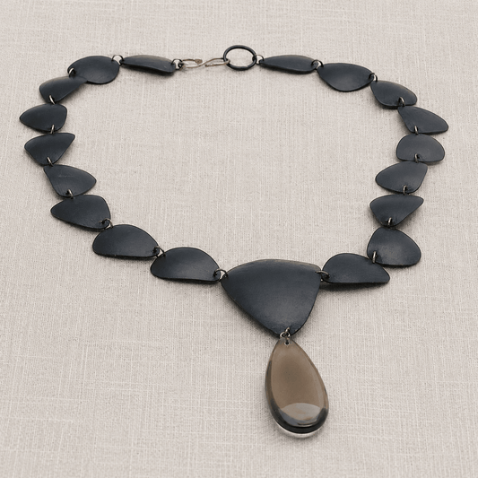 Stone Art Necklace with Smoky Quartz | Mikkel Brøgger - Bon Ton goods