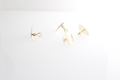 Stone Gold Ear Clips: Maren | Mikkel Brøgger - Bon Ton goods